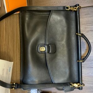 Black leather Computer Bag